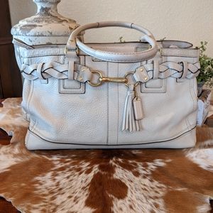 Coach XL Hampton Braided Leather Belt 10531